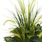 4ft. Mixed River Fern & Dogtail In White Tower Planter